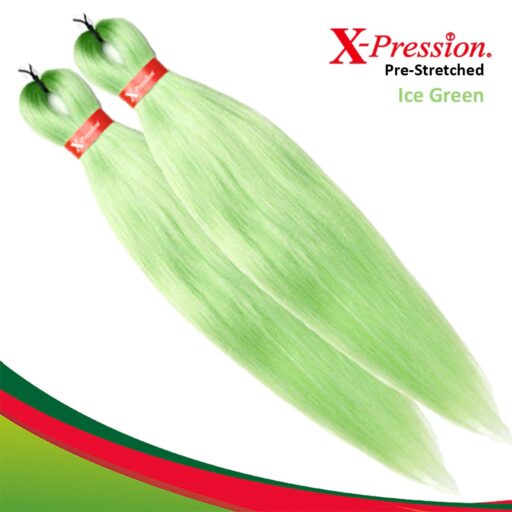 X-Pression Pre-Strecthed Ice Green